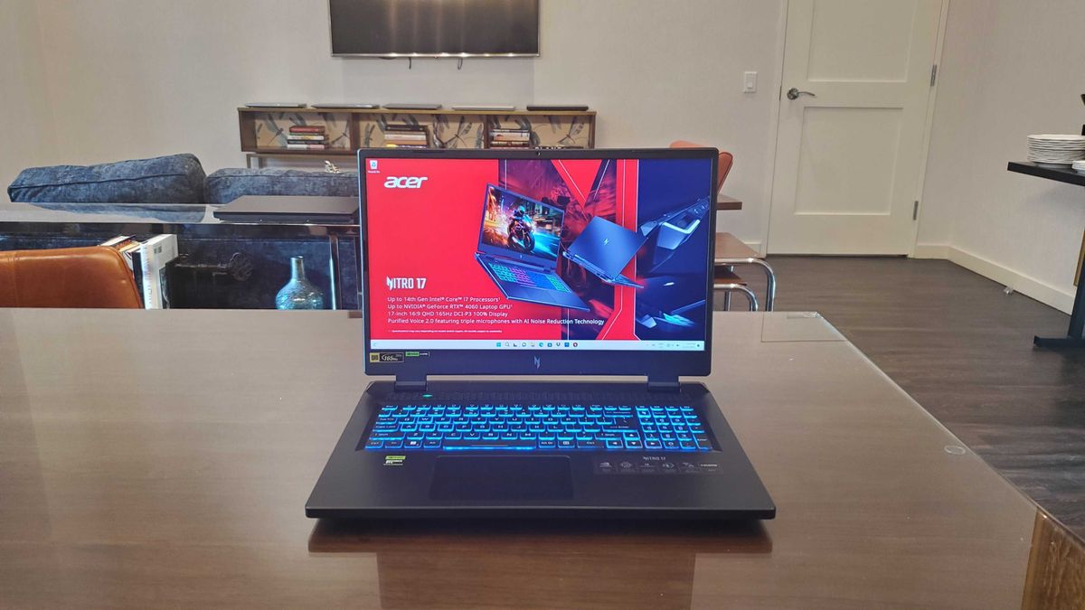 Acer Nitro 17 review: a true budget gaming laptop option with solid specsByAllisa James published 13 January 24Not yet ratedThe Acer Nitro 17 continues the Nitro tradition of budget pricing and solid specs wrapped up in one package.
