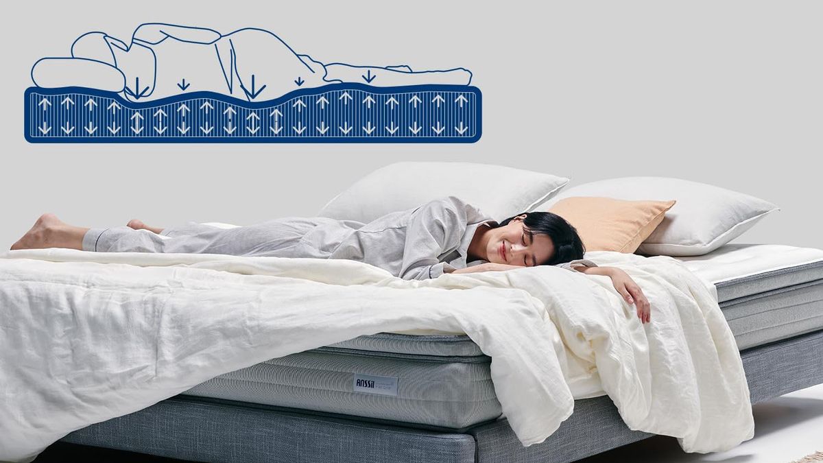 This smart mattress swaps springs for strings and uses AI to adjust firmness as you sleep